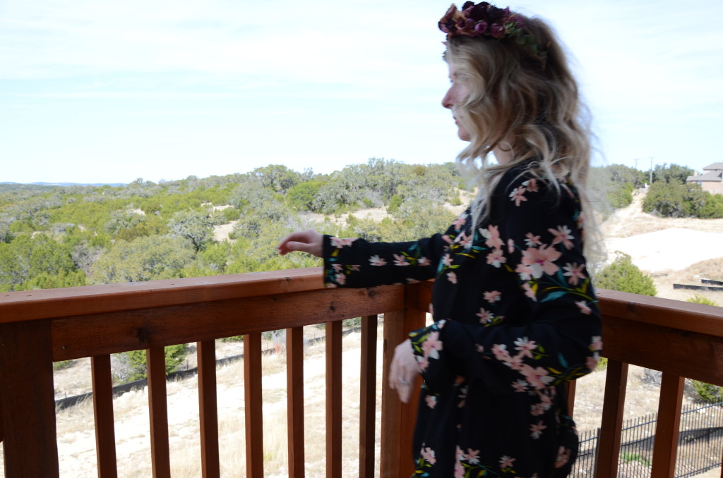 Hi Lovely DIY floral crown UO romper styled