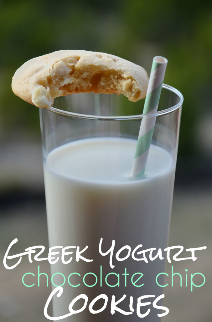 Greek yogurt white chocolate chip cookies by Hi Lovely!