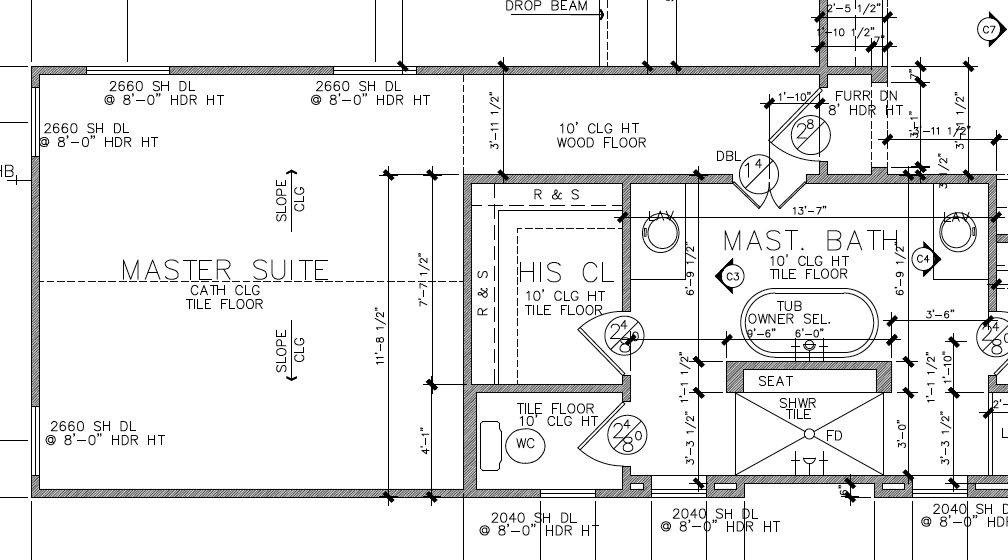 master suite lay out