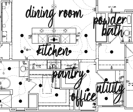 Modern Farmhouse Kitchen Layout Floor plan