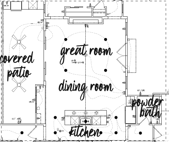 Modern Farmhouse Living Room Layout Floor plan